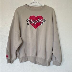 PLAYBOY Cream Knitwear by PacSun
